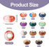Craftdady 66Pcs Resin Gemstone Large Hole Rondelle Spacer Beads 11 Colors European Beads Slide Charm Beads for Crafts DIY Bracelets Jewelry Making...