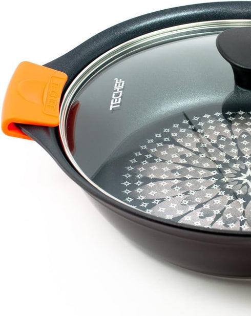 TECHEF - Silicone Pot Holders/Pinch Grips/Oven Mitts/ (Orange, Set of 2)/ Made in Korea...