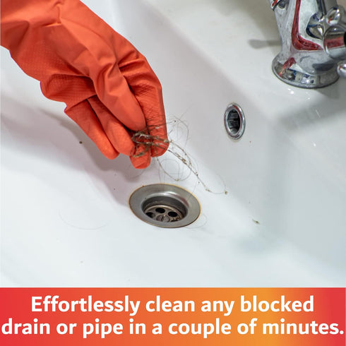 48" Flexible Long Sink Drain Tool, AC Drain Line Cleaner Tool, Remove AC Clogging, Sink Clog Remover Cleaner Brush, Flexible Unclogger for Cleanin...