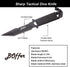 Dive Knife Scuba Diving Knife, Black Tactical Sharp Blade knives, Divers dive tool with 2 Types Sheaths,Sawing Edge and 2 Pairs Leg Straps for Sno...