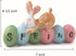 Fun Express Spring Bunny Tabletopper Easter Decorations - Hand Painted - Farmhouse Home Decor...