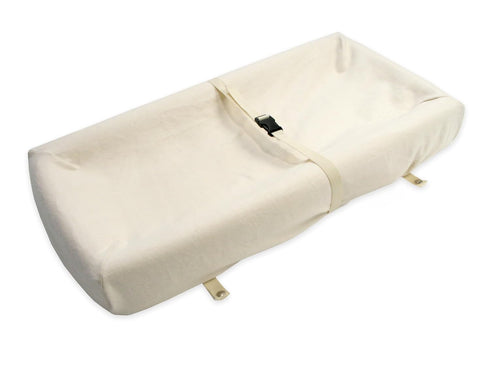 Naturepedic Organic Contoured Changing Pad Cover - Easy to Clean, Lightweight & Portable - Comfort 2-Sided and 4-Sided Baby Diaper Changing Pad Co...