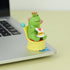 Miniature Frog Eating Cake Figurine - Funny Frog Sculpture for Shelf, Desk Decoration - Perfect Cute Frog Gift for Frog Lovers(Crown Sofa)...