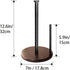 Wood Paper Towel Holder Countertop, OBODING, Farmhouse Kitchen Paper Towel Holders Stand with Real Wooden Base, fits Standard and Jumbo Size Paper...