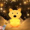 WHA&DARREN Fox Squishy Night Light for Babies & Kids, Nursery Light, Animal Shaped, Silicone Material...