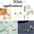 UNICRAFTALE 100 Sets Ball Stud Earring Findings Gunmetal Ball Post Stud Earring Metal DIY Earring Accessories with Jump Rings and Ear Nuts 6.5mm R...