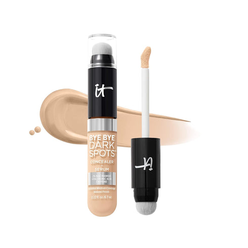 IT Cosmetics Bye Bye Dark Spots Concealer + Brightening Serum – 2% Niacinamide, Hyaluronic Acid & Caffeine - Medium Coverage, Natural Finish, All ...