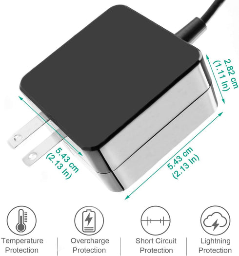 26W 12V 2.2A AC Adapter Charger Fit for Samsung Chromebook 3 XE500C13 XE501C13 XE500C12 PA-1250-98 PA-1250-96 W14-026N1A BA44-00322A PA3N40W AD-26...