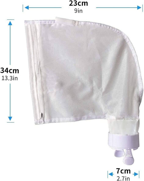 Pool Spa Part Nylon Mesh Pool Cleaner All Purpose Bag Fits Polaris 280, 480 Pool Cleaner Zippered All Purpose K13 K16(2 pack)...