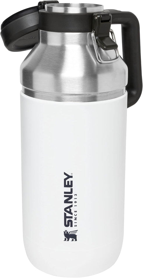 Stanley GO Growler 64 oz | Keeps Beer Cold or Coffee Hot | Leakproof Steel Lined Lid and Easy to Carry Handle | Insulated Stainless Steel Beverage...