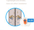 Door mesh Screen with Magnet, Fly Hanging Temporary Magic Patio mesh Magnetic Screen Door mesh Front Door, Back French Mosquito Bug Door Screen ne...
