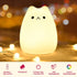 GoLine Cat Lamp, Gifts for 3 4 5 Year Old Girls,Graduation Gifts for Teen Girls,Kids Night Light for Bedroom,Kawaii Kitty Baby Nursery Lamp with R...