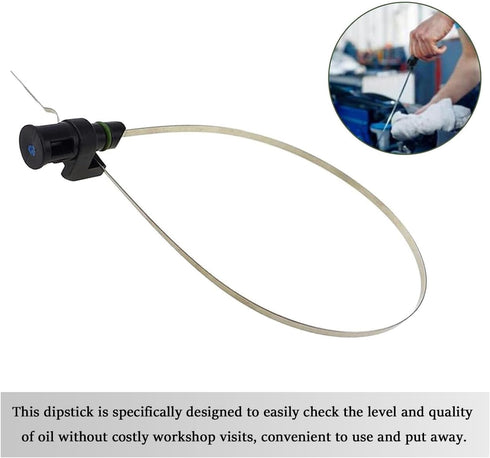 1 PC Car Transmission Oil Dipstick, 23.8-inch Stainless Steel Engine Oil Level Indicator Immersion Gauge, Replaces OEM 31086-JA00A Accessories, Co...