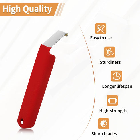 Vinyl Siding Removal Tool Fits for Reattach Siding Repair, Steel Blade Siding Zip Tool Extra Long Non-Slip Grip Handle?Red?...