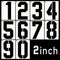 DXCYZ 2 Inch Large Number Stencils Kit 0-9 Address Number Stencils, 10PCS Reusable Plastic Painting Number Templates for Mailbox Signs, Door, Cars...