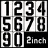 DXCYZ 2 Inch Large Number Stencils Kit 0-9 Address Number Stencils, 10PCS Reusable Plastic Painting Number Templates for Mailbox Signs, Door, Cars...