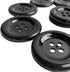 Big Round Button (50 mm) 10 Pcs for Sewing Garment Clothing Dress Pants Skirt Hat Accessories Scrapbooking DIY Craft Black...