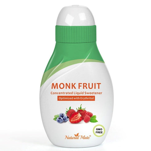 Monk Fruit Concentrated Liquid Sweetener (Optimized with Erythritol) 1.33 FL OZ (37 mL)...