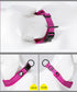Creation Core Reflective Dog Collar with Ring Breathable Mesh Soft Padded Adjustable Nylon Pet Collar 1" Wide, Pink XXL...