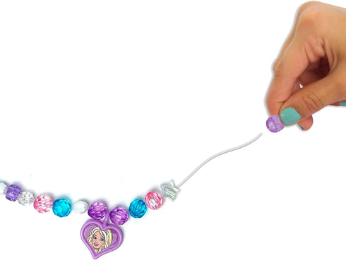 Barbie Crystal Jewelry Set - Sparkling Creations for Kids', Jewelry Making Kit, Bracelets, Necklaces, and More, Ages 3 and Up...
