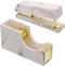 PATIKIL Stapler and Tape Dispenser Set, 1 Set Cute Stapler Tape Dispenser Desk Weighted Marble Tape Cutter Heavy for Tape Office Women Desktop, Go...