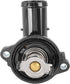 X AUTOHAUX Car Auto Thermostat Housing 5184977AE 5184977AD for Dodge Charger 2011-2018...