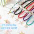 Tgirls Boho Seed Beaded Necklace Shell Starfish Choker Necklaces Cute Summer Pendant Necklace Colorful Beach Necklace Chain for Women and Girls...