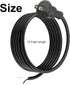 33007298 Power Cord 10FT for DeWalt DW100 DW101 DW120K D26453 DW130 DW236 DW400 etc Drill Shearer Polisher Electric Tools Replacemnt Cord 2 Wire 1...