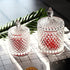 Home Basic Food Storage Organization Set-Crystal Diamond Faceted Jar With Crystal Lid,Suitable as A Candy Dish,Cookie Tin,Biscuit Barrel,Decorativ...