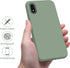 OTOFLY iPhone XR Case, Soft Silicone Full-Body Protective Bumper, Compatible with Apple iPhone XR 6.1 inch, Calke Green......