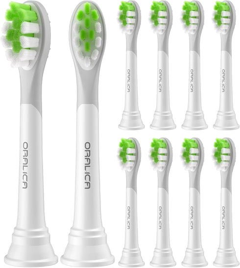 Compatible for Philips Sonicare W DiamondClean Replacement Toothbrush Heads HX6062 HX6063 HX6064, Whitening, Plaque Stain Removal with Medium Bris...