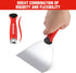 Goldblatt 6" Putty Knife, Stainless Steel Scraping Paint, Putty Knife Scraper with Hammer End, Soft Grip, Perfect for Drywall Repairing and Finish...