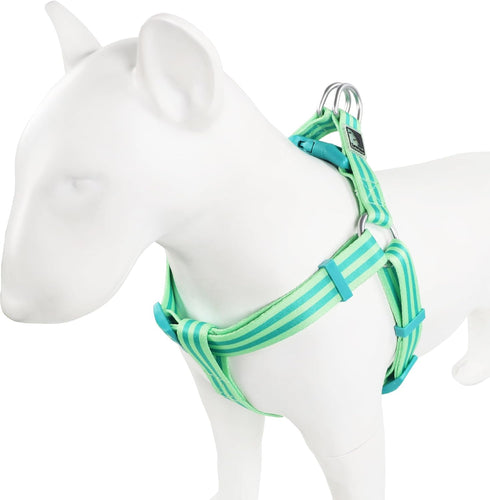 Striped Puppy Dog Harness Dog Vest Harness for Dog Training Easy Walking Dog Harness Small Dog Harness Escape-proof Dog Harness (green, L)...