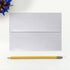 LUXPaper A7 Invitation Envelopes | Peel & Press | 5 1/4" x 7 1/4" | Silver Metallic | 80lb. Text | 50 Qty...
