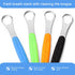 4 Pcs Tongue Scraper Cleaner Adults and Kids Stainless Steel Tongue Brush Metal Tongue Scraper Reduce Bad Breath with Travel Cases for Men Women O...