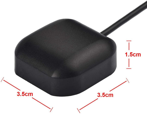 Bingfu Waterproof Active GPS Navigation Antenna Adhesive Mount SMA Male GPS Antenna with 15cm 6 inch RG178 Coaxial Pigtail Cable for GPS Module Re...