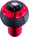 Arenbel 5 Speed Leather Car Shifter Handle Manual Gear Stick Shift Lever Knobs Replacement Fit Most MT Trucks Vehicles, Red...