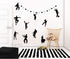 Video Game Wall Decal Wall Sticker Poster Floss Dancing Game Room Decor Peel & Stick Game Decal Baby Bedroom Home Decor Gaming Stickers (34.6" x 2...