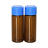 8 Pcs 20ml Glass Vials with Screw Caps, 4 Colors Caps, Amber Glass Vials, Leak-Proof Glass Bottle...