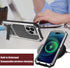 iPhone 14 Pro Max Waterproof Case, iPhone 14 Pro Max Metal Case with Screen Protector Kickstand Military Full Body Rugged Heavy Duty Dustproof Def...
