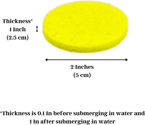 Hermit Crab Sponges for Water, 3 Pack Unbleached Hermit Crab Accessories & Supplies, Pet Crab Sponges Provide Nutrients and Maintain Tank Humidity...