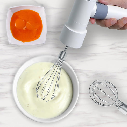 Cordless Hand Mixer Electric Whisk USB Rechargeable Handheld Electric Blender 304 Stainless Steel Portable Egg Beaters...
