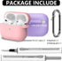 2 Pack AirPod Pro Case Cover with Cleaner Kit,Soft Silicone Protective Case for Apple AirPod Pro 2nd/1st Generation Case for Women Men,AirPods Pro...