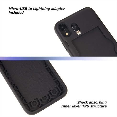 TORU CX PRO for iPhone XR Case Wallet | Protective Shockproof Heavy Duty Cover with Hidden Card Holder & Card Slot |Wrist Strap, Lightning Adapter...