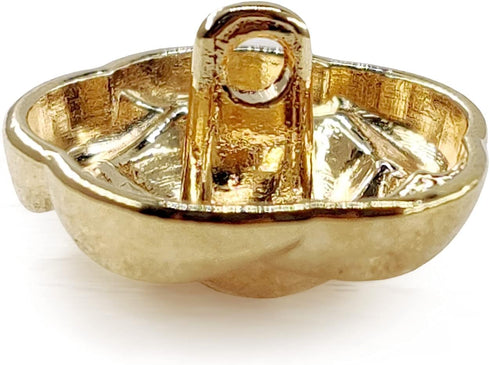 Golden Electroplated Metal Rose Shank Sewing Buttons 20 Pcs - 18mm, 23/32"...