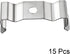 uxcell T8 Clips Bracket Hanger for Integrated Tube Light Fixture, Nickel-plated Manganese Steel, Pack of 15...