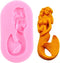 Mermaid Theme Fondant Molds Mermaid Silicone Mold For Cake Decorating Cupcake Topper Chocolate Candy Gum Paste Polymer Clay...