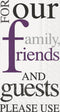 Ideal Home Range 48 Count 3-Ply Paper Guest Towel Dinner Buffet Napkins, Please Use (Purple)...