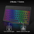 Ultra-Slim Bluetooth Keyboard and Mouse Portable Mini Wireless Keyboard Rechargeable 7-Color Backlit for Apple iPad iPhone Samsung Tablet iPhone S...