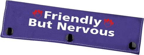 Nervous Dog Leash Sleeve Friendly But Nervous Leash Wrap Social Distancing Gift?Friendly But Nervous?...
